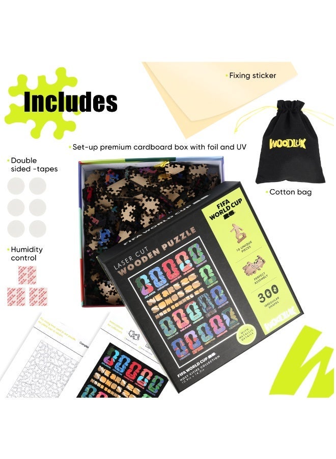 FIFA World Cup Official FIFA World Cup 2026 Wooden Puzzle – Global CAN/MEX/USA | Licensed Adults Puzzle 14+ - Image 5